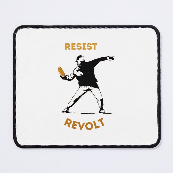 Item preview, "The Sandwich Guy – Resist Revolt Funny Protest Sticker" designed and sold by SassyArtist9006.