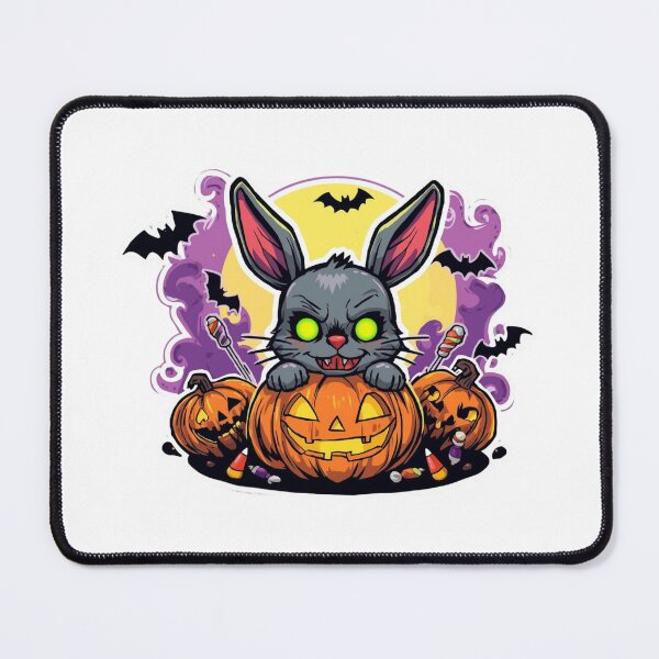 Aperçu de l'œuvre Plongez dans la saison effrayante, où la gentillesse rencontre le chaos ! ??? Lapin zombie Jack-O’-Lantern – Autocollant d'Halloween mignon et effrayant créée et vendue par Rebel Fusion.