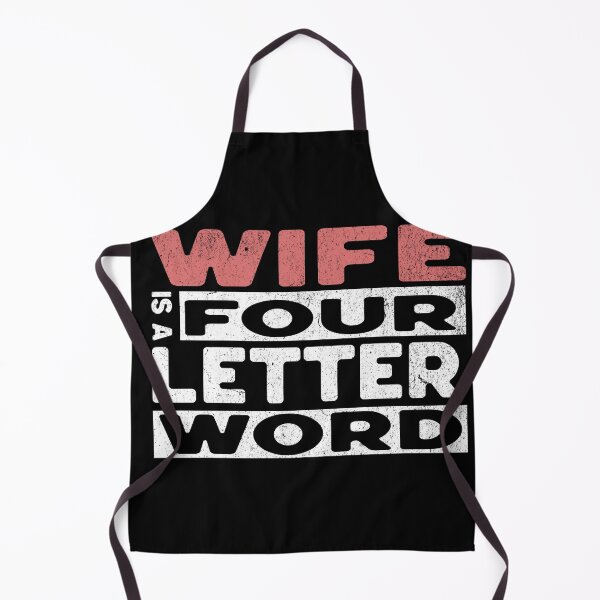 Item preview, Wife is a Four Letter Word Love Humor designed and sold by Zenny-Girl.