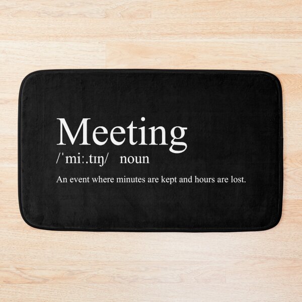 Item preview, Meeting /ˈmiː.tɪŋ/ designed and sold by CurlyDude.
