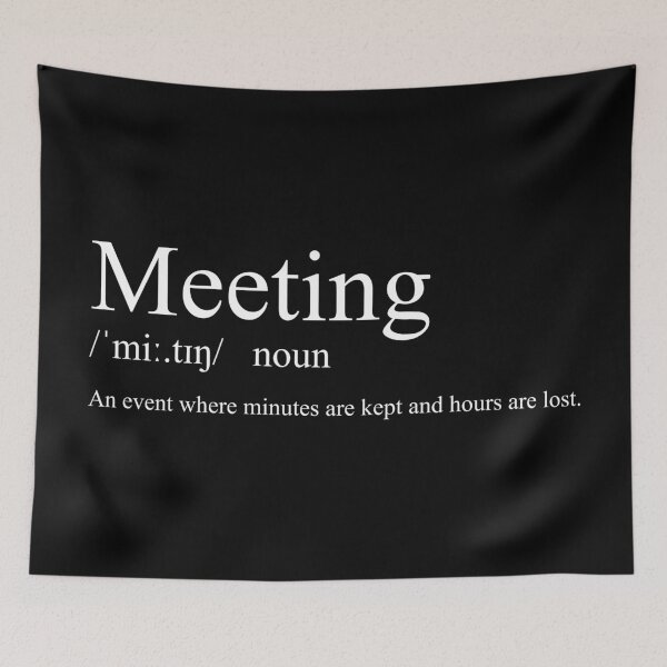 Item preview, Meeting /ˈmiː.tɪŋ/ designed and sold by CurlyDude.