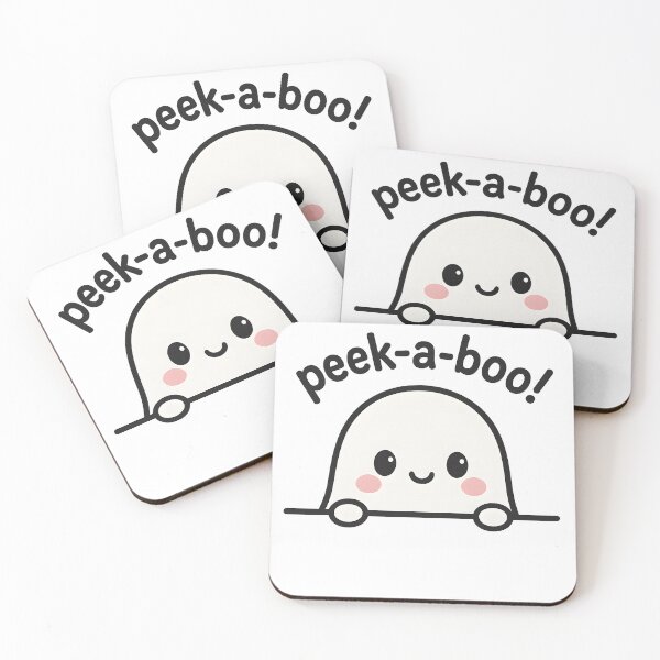 Item preview, Peek-a-boo cute ghost halloween designed and sold by SpringbokCreate.