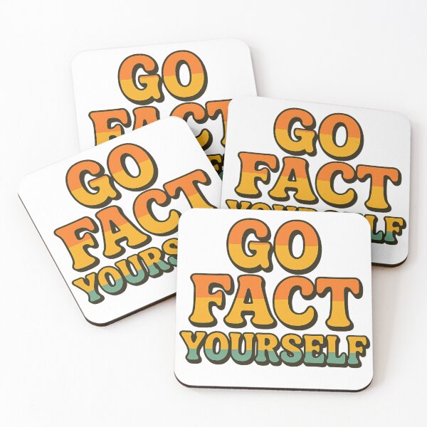 Item preview, Go Fact Yourself Retro Funny Typography designed and sold by 9morethan9®.
