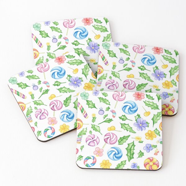 Item preview, Candyland Holiday Watercolor Pattern designed and sold by Vision Crafted.