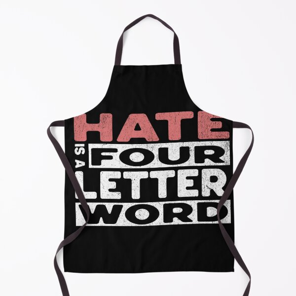 Item preview, Hate is a Four Letter Word Office Humor designed and sold by Zenny-Girl.
