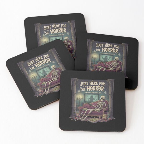 Item preview, Skeleton on Couch Watching Horror with Pizza and Popcorn designed and sold by SplashTastic.