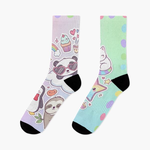 Item preview, "Kawaii Cute Animals and Sweets - Pastel Aesthetic Design" designed and sold by Suksak.