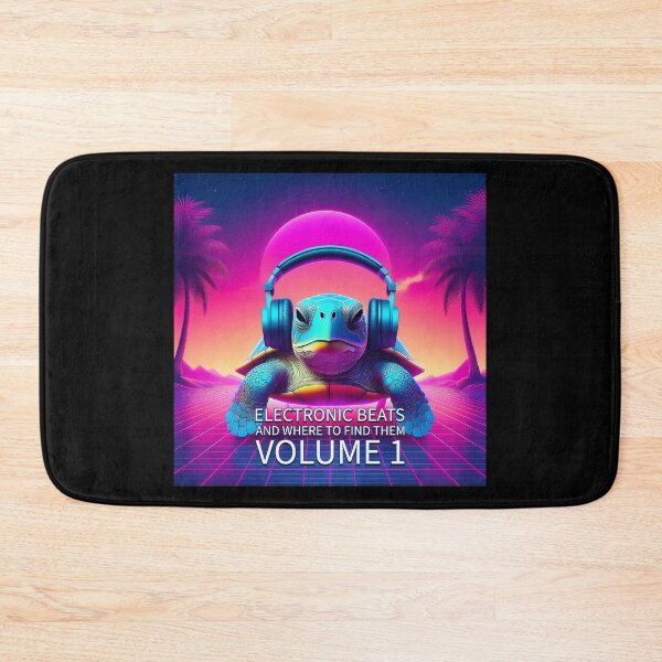 Item preview, Turtle synthwave Electronic Dance Music Record Label designed and sold by Boxing Kangaroo Retail Company.
