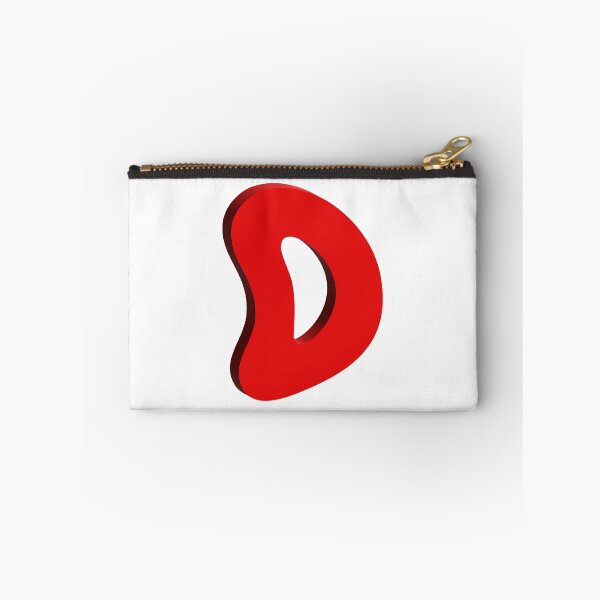 Item preview, Bold Red 3D Letter D – Playful Bubble Font designed and sold by uncoXab.
