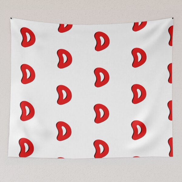 Item preview, Bold Red 3D Letter D – Playful Bubble Font designed and sold by uncoXab.