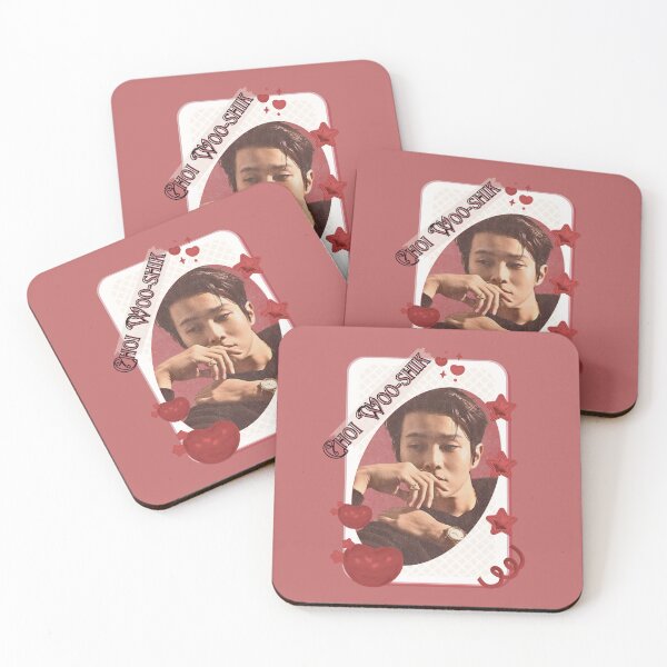 Item preview, Choi Woo-shik (최우식) Korean Actor Card Red Aesthetic Collage Design designed and sold by AJUNICE STUDIO.