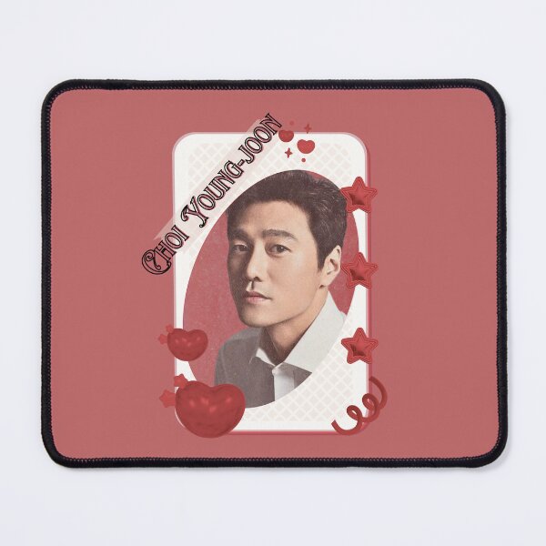 Item preview, Choi Young-joon (최영준) Korean Actor Card Red Aesthetic Collage Design designed and sold by AJUNICE STUDIO.