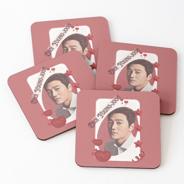 Item preview, Choi Young-joon (최영준) Korean Actor Card Red Aesthetic Collage Design designed and sold by AJUNICE STUDIO.