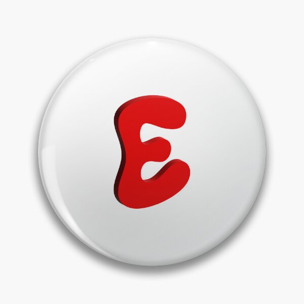 Item preview, Bold Red 3D Letter E – Playful Bubble Font designed and sold by uncoXab.