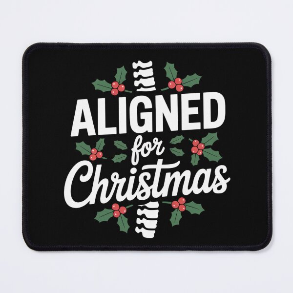 Item preview, Aligned for Christmas Funny Osteopathy Holiday Design designed and sold by osteopath shop.