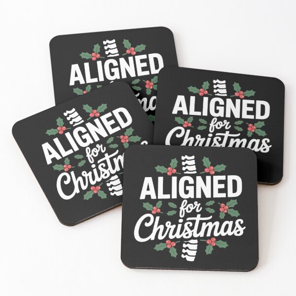 Item preview, Aligned for Christmas Funny Osteopathy Holiday Design designed and sold by osteopath shop.