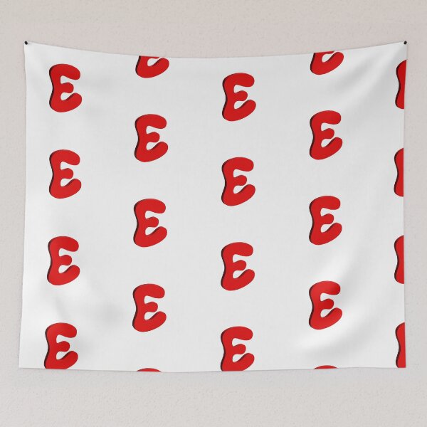 Item preview, Bold Red 3D Letter E – Playful Bubble Font designed and sold by uncoXab.