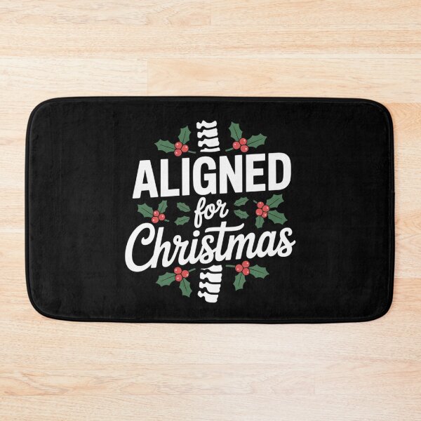 Item preview, Aligned for Christmas Funny Osteopathy Holiday Design designed and sold by osteopath shop.