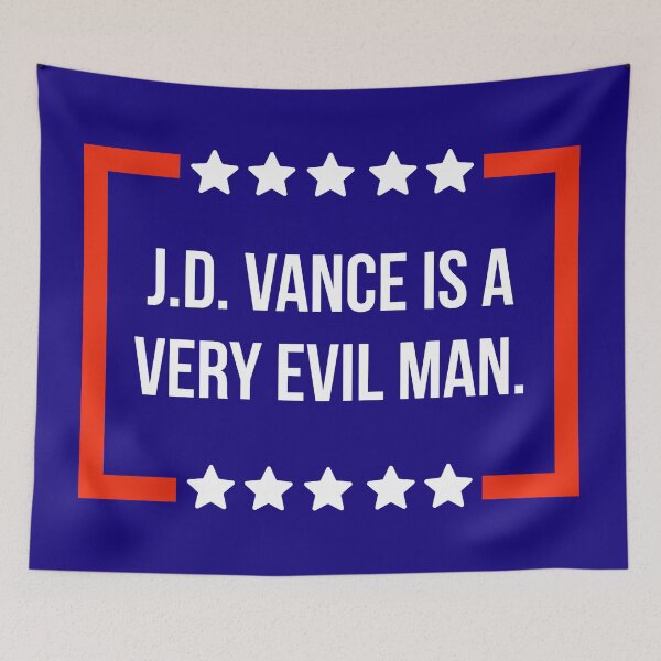 Item preview, J.D. Vance is a very evil man.  designed and sold by Rachel the Artist .