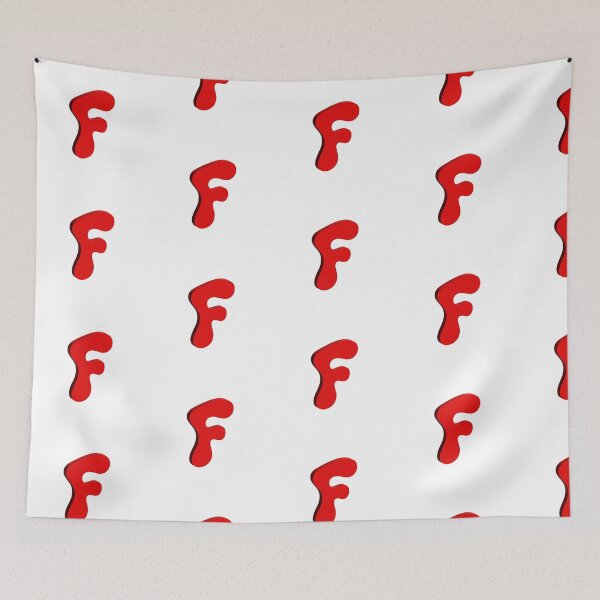 Item preview, Bold Red 3D Letter F – Playful Bubble Font designed and sold by uncoXab.