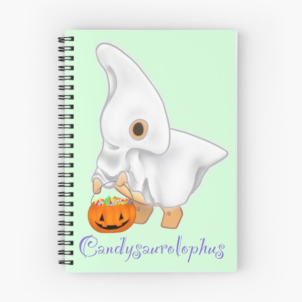 Item preview, Ghost Parasaurolophus, Cute spooky Dinosaur designed and sold by VraptorDoodles.