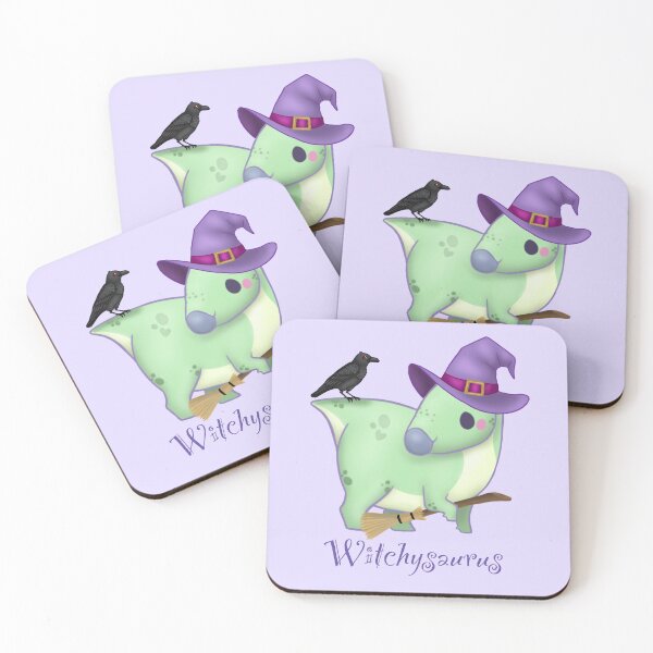 Item preview, Witch Iguanodon, Cute spooky Dinosaur designed and sold by VraptorDoodles.