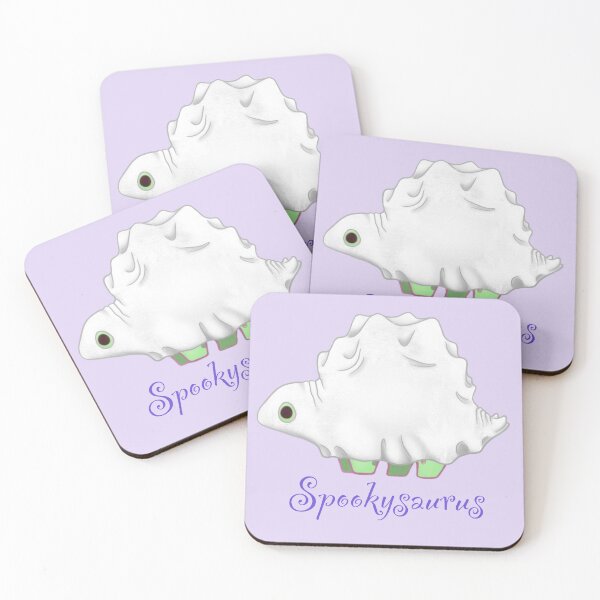 Item preview, Ghost Stegosaurus, Cute spooky Dinosaur designed and sold by VraptorDoodles.
