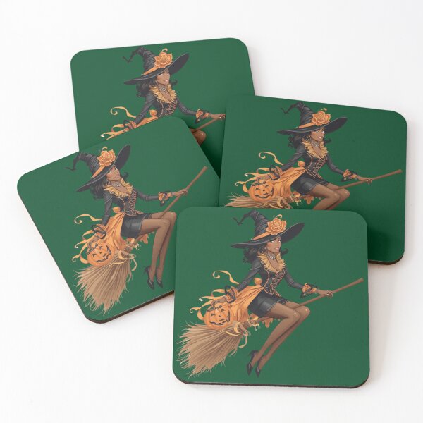 Item preview, Stylish Witch with Pumpkin – Halloween & WDNC Vibes designed and sold by jelonkaa.