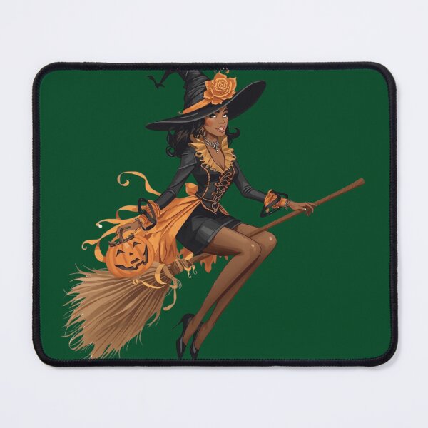 Item preview, Stylish Witch with Pumpkin – Halloween & WDNC Vibes designed and sold by jelonkaa.