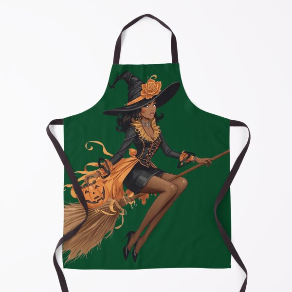 Item preview, Stylish Witch with Pumpkin – Halloween & WDNC Vibes designed and sold by jelonkaa.