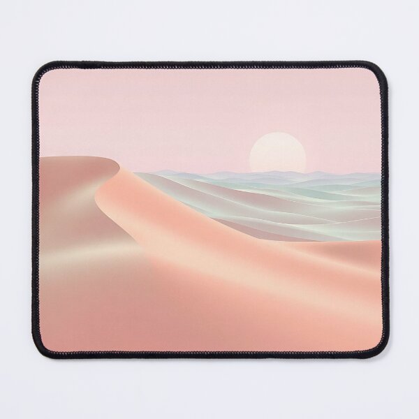 Item preview, Pastel Desert Serenity Landscape | Minimalist Calm Nature Poster | Boho Wall Art Print for Relaxing Spaces designed and sold by teesprinkle.