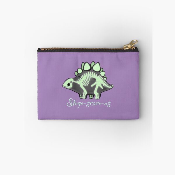 Item preview, Skeleton Stegosaurus (glowy text), Cute spooky Dinosaur designed and sold by VraptorDoodles.