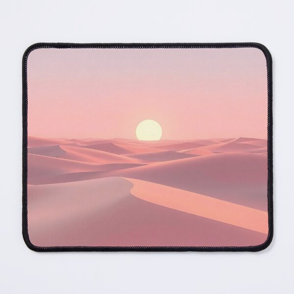 Item preview, Pastel Desert Serenity Landscape | Minimalist Calm Nature Poster | Boho Wall Art Print for Relaxing Spaces designed and sold by teesprinkle.