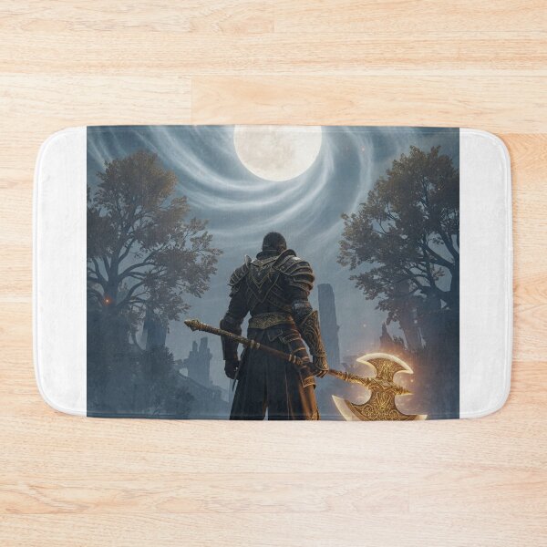 Item preview,  Hero with Magical Golden Axe – Fantasy Illustration designed and sold by DkPINTEREST.