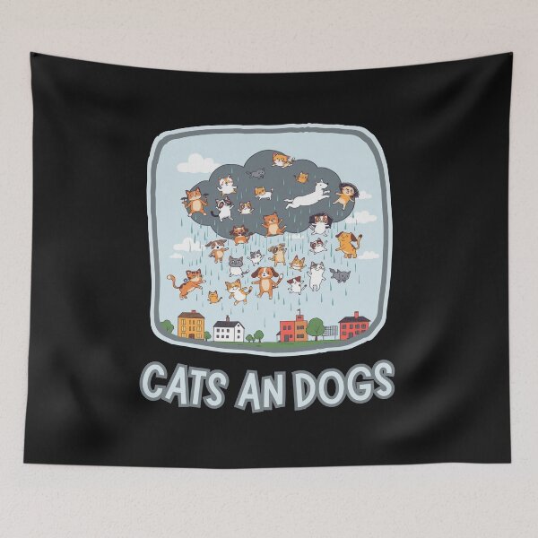 Item preview, IT'S RAINING CATS AND DOGS designed and sold by aledfychan.