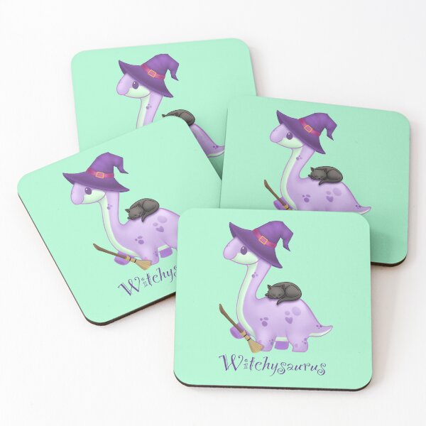 Item preview, Witch Dino, Cute Halloween Dinosaur designed and sold by VraptorDoodles.