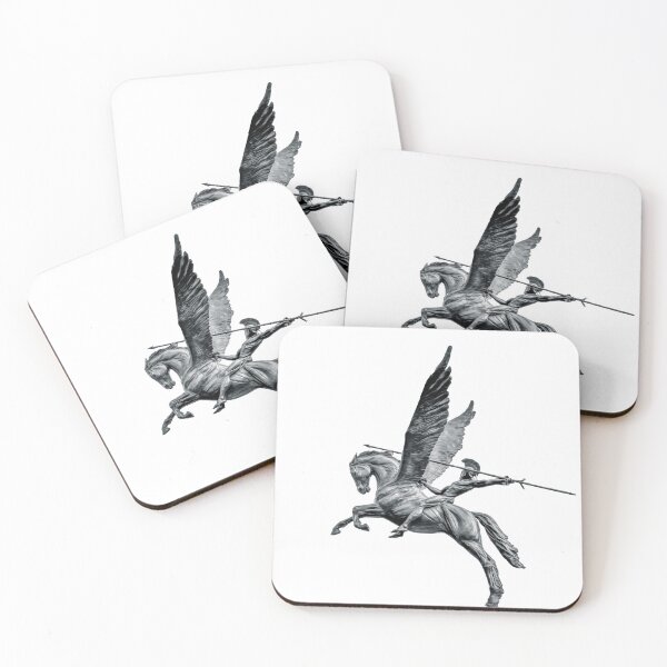 Item preview,  Pegasus and Bellerophon - Legendary Flight (Flipped Left) designed and sold by Karen Dore Art & Photography.