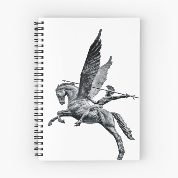 Item preview,  Pegasus and Bellerophon - Legendary Flight (Flipped Left) designed and sold by Karen Dore Art & Photography.