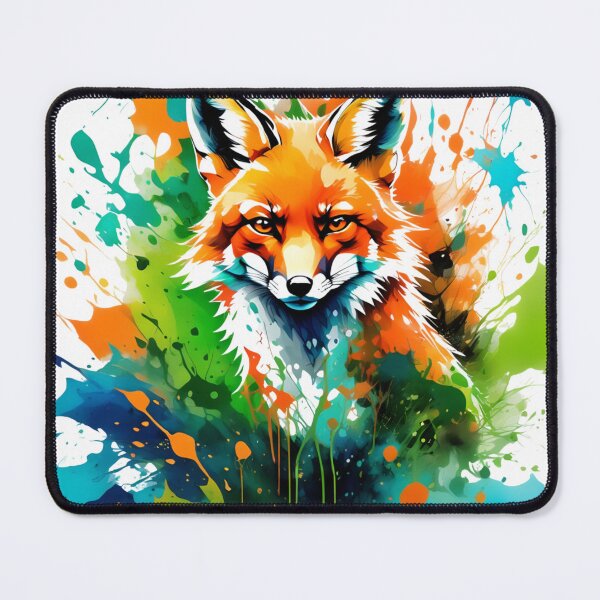Item preview, Vibrant Fox Paint Splash Art designed and sold by ArtsAmaze.