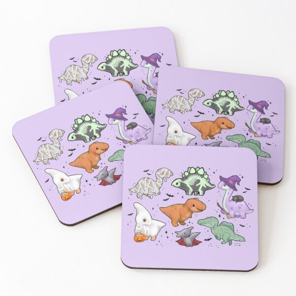 Item preview, Cute Halloween Dinos (black details) designed and sold by VraptorDoodles.