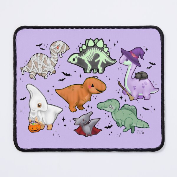 Item preview, Cute Halloween Dinos (black details) designed and sold by VraptorDoodles.