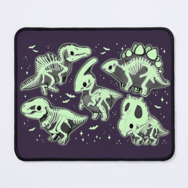 Item preview, Skeleton Dinos (glowy details), Cute Halloween Dinosaurs designed and sold by VraptorDoodles.