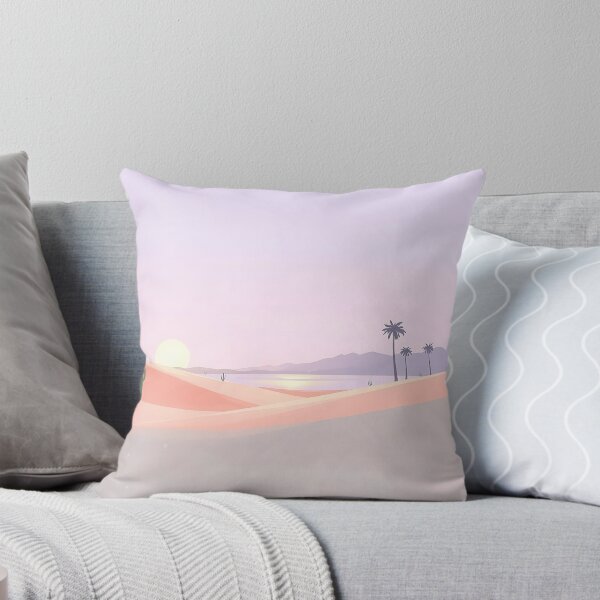 Item preview,  Pastel Desert Serenity Landscape | Minimalist Calm Nature Poster | Boho Wall Art Print for Relaxing Spaces designed and sold by teesprinkle.