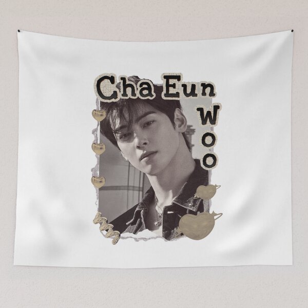 Item preview, Cha Eun-woo (차은우) Kpop Solo Artist Scrapbook Collage Cozy Y2K Vintage Design designed and sold by HELL0WBELLO.