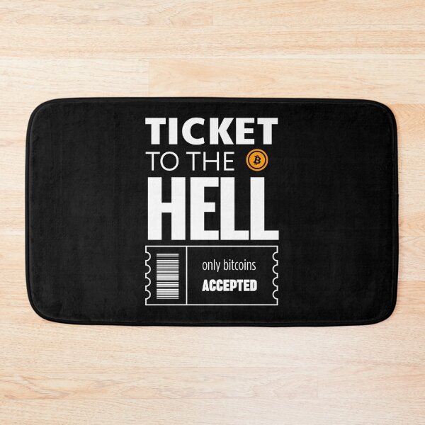 Item preview, Funny Crypto Ticket Stub with Bitcoin Acceptance designed and sold by SplashTastic.