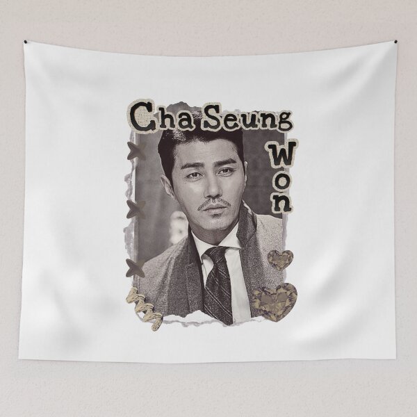 Item preview, Cha Seung-won (차승원) Korean Actor Scrapbook Collage Cozy Y2K Vintage Design designed and sold by HELL0WBELLO.