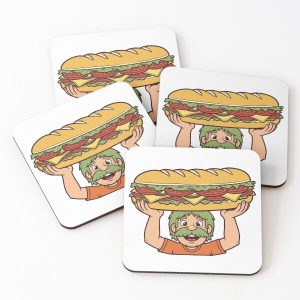 Item preview, Retro 70s Sandwich Guy Funny Foodie designed and sold by ColorVR.