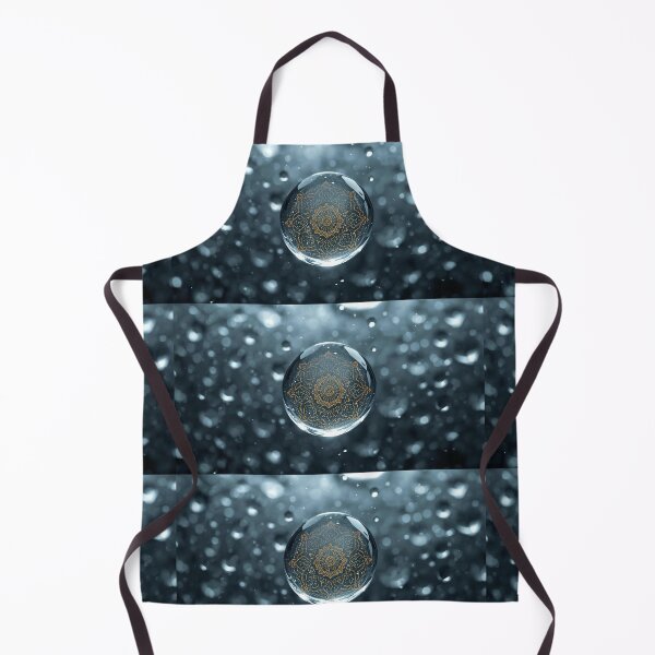Item preview, Ottoman and Seljuk motifs, “Mystic Rain Drop with Seljuk Motif | Blue & Gold Geometric Art” “Seljuk Pattern Inside Rain Drop | Sacred Geometry Design” designed and sold by Raindreamart.