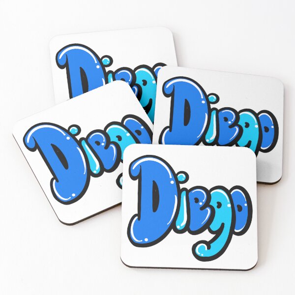 Item preview, Diego Top 100 popular boys and men name Blue graffiti bubble letters Personalized Custom Name gift ideas for Diego designed and sold by Artonmytee.