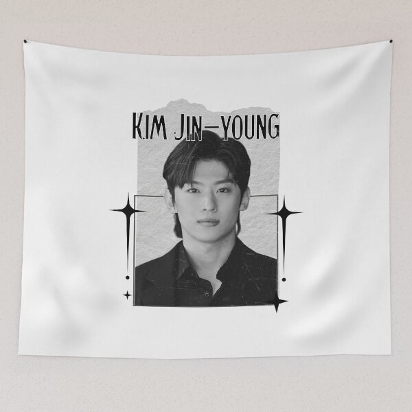 Item preview, Kim Jin-young Dex (김진영) Korean Actor Scrapbook Collage Cozy Y2K Vintage Design designed and sold by HELL0WBELLO.